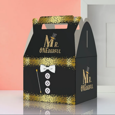 Mr. Onederful, 1st Birthday, Birthday Favor box