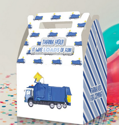 Recycling Truck, Recycle, Truck, Dump Truck Party Favor Box