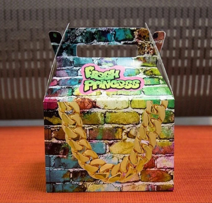 Fresh Prince, Fresh Princess, Retro, 90s, 80s, Gold Chain, Birthday Party favor box