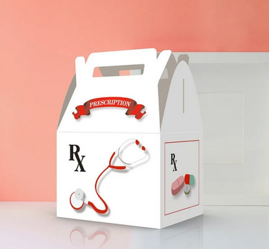 Doctor, Prescription, Nurse, Hospital Party Favor Box