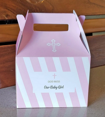 God Bless, Baptism, First Communion, Confirmation Favor box