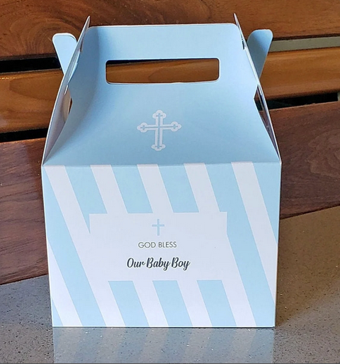 God Bless, Baptism, First Communion, Confirmation Favor box