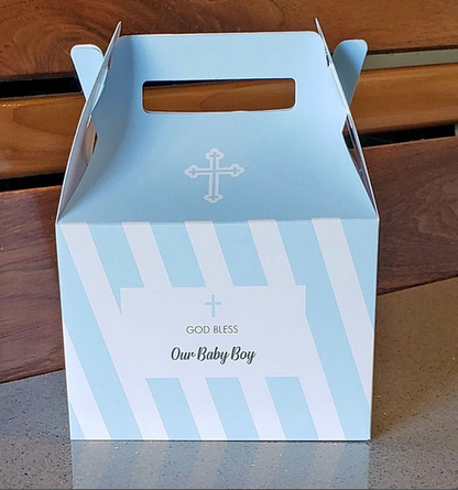 God Bless, Baptism, First Communion, Confirmation Favor box