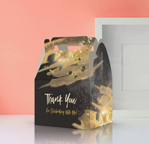 Thank you for celebrating with me, Wedding, Bachelorette, Babyshower, Birthday Party Favor Box