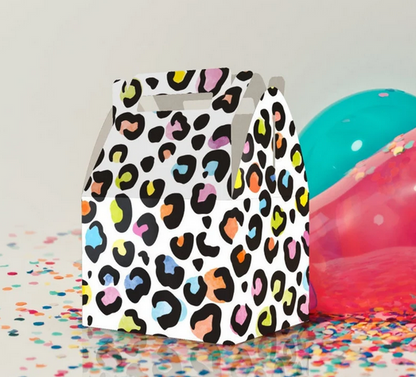 Cheetah Print, Colorful, Jungle, Birthday, Bachelorette Party Favor Box