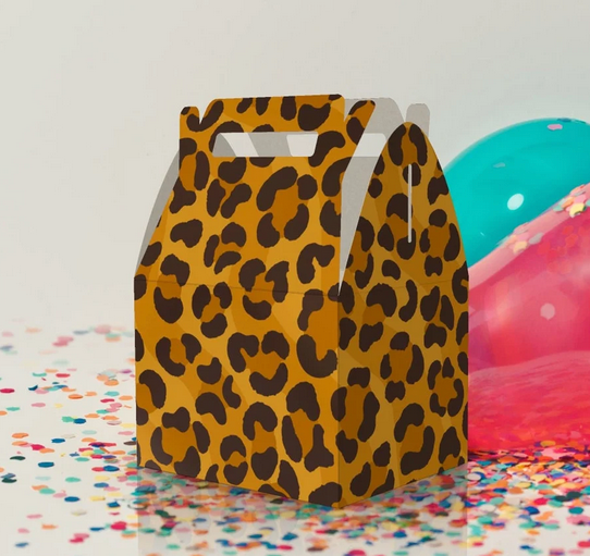 Cheetah Print, Colorful, Jungle, Birthday, Bachelorette Party Favor Box