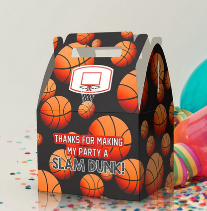 Slam Dunk, MVP, Basketball, Hoops, Party Favor Box