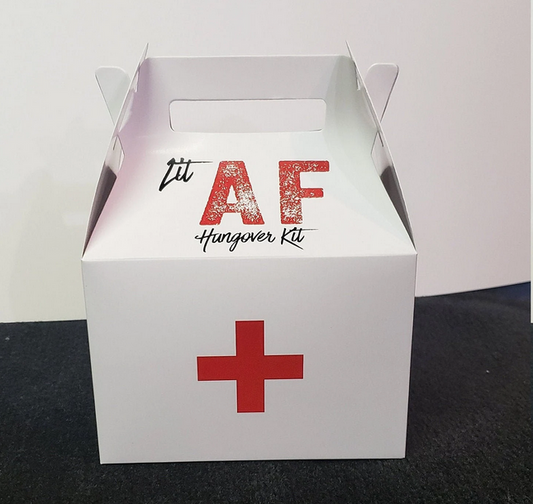 Lit AF, Weekend Survial Kit, Hangover, Bachelor, Bachelorette Party Favor Box