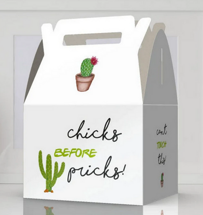 Chicks Before Pricks, Girls Night Out, Bachelorette Party, Birthday Favor Box