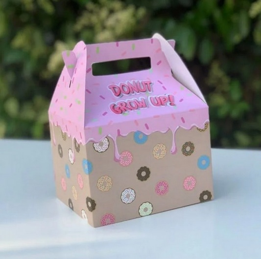 Donut Grow Up, Donuts, Sweets Party Favor Box