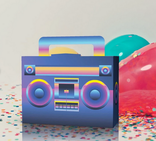 Retro Boombox Suitcase Favor box