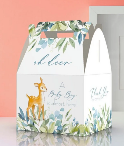 Oh Deer, Deer, Babyshower, Woodland Favor Box