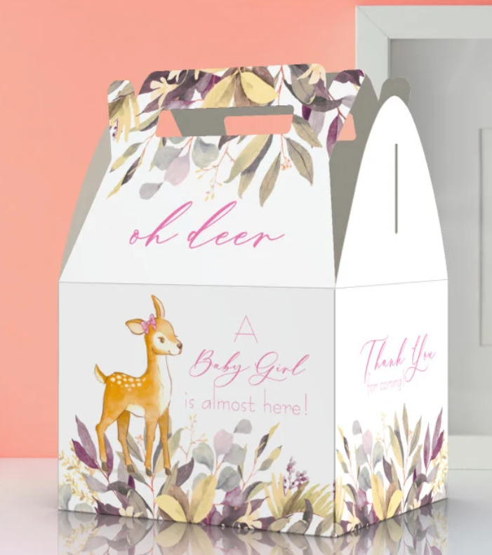 Oh Deer, Deer, Babyshower, Woodland Favor Box