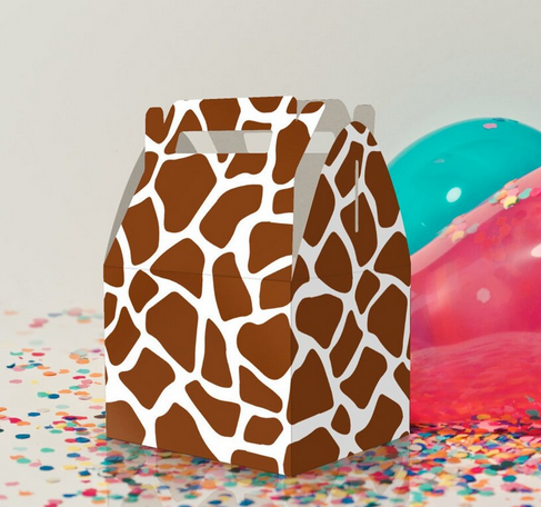 Giraffe, Giraffe Pattern, Jungle, Safari Party Favor Box