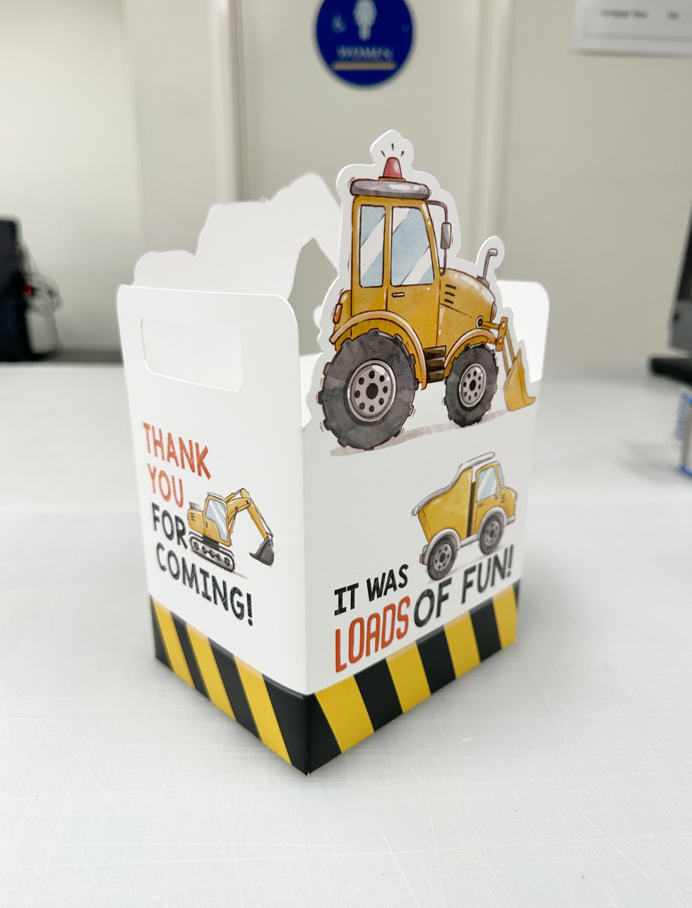 Construction, Loads of fun, Under Construction, Truck, Dump Truck Party Favor Box