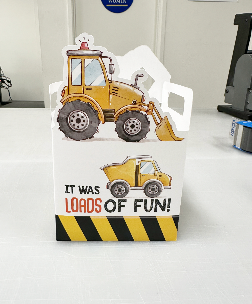 Construction, Loads of fun, Under Construction, Truck, Dump Truck Party Favor Box