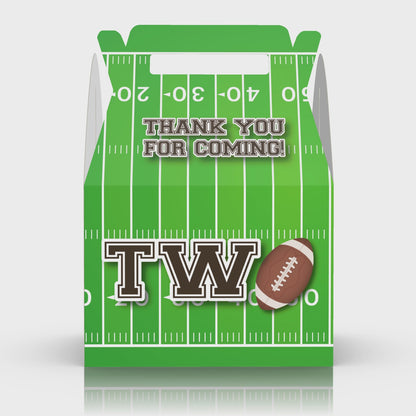 Football, Touchdown, 1st birthday, 2nd Birthday, Party Favor Box