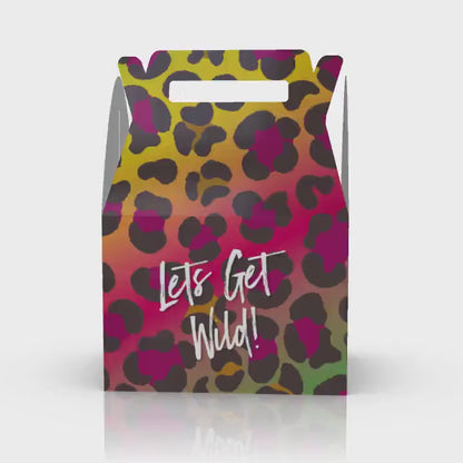 Lets Get Wild, Jungle, Cheetah Print, Bachelorette Party, Birthday Favor Box