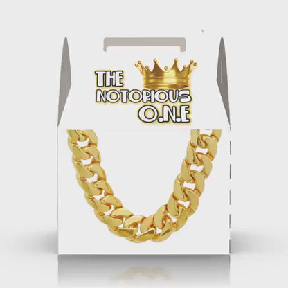 Notorious ONE, Gold Chain 1st Birthday, Party favor box