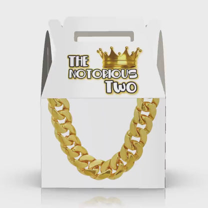 Notorious TWO, Gold Chain 2nd Birthday, Party favor box