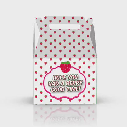 Strawberry, Hope you had a berry good time, Farm, Berries Favor Box