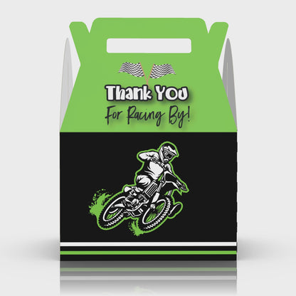 Dirtbike, Bike, Motorcycle, Thanks for racing by Party Favor Box