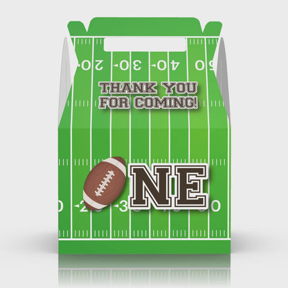 Football, Touchdown, 1st birthday, 2nd Birthday, Party Favor Box