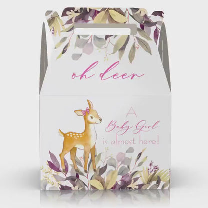 Oh Deer, Deer, Babyshower, Woodland Favor Box