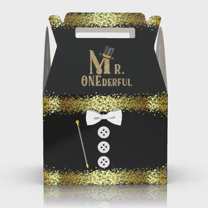 Mr. Onederful, 1st Birthday, Birthday Favor box