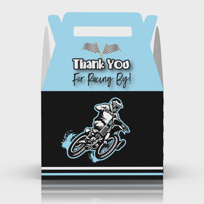 Dirtbike, Bike, Motorcycle, Thanks for racing by Party Favor Box