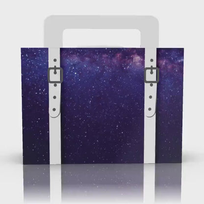 Galaxy, Outer Space Suitcase Favor box