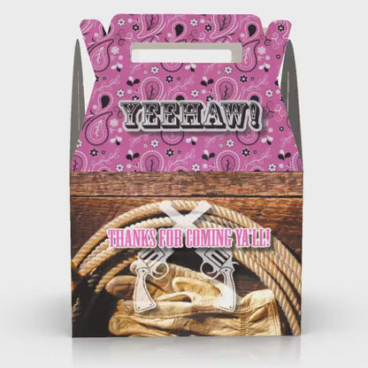 Cowboy, Yeehaw, farmer, Wild Wild West Favor Box