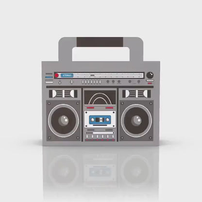 Caja de regalo tipo maleta Boombox